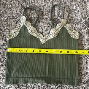 Wild Fable XXS olive green camisole cropped top